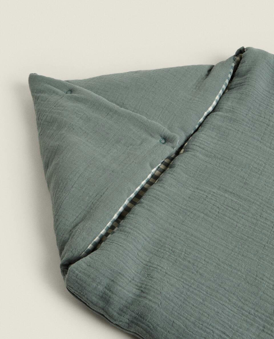 CHILDREN’S GINGHAM COTTON CARRYCOT BABY WRAP