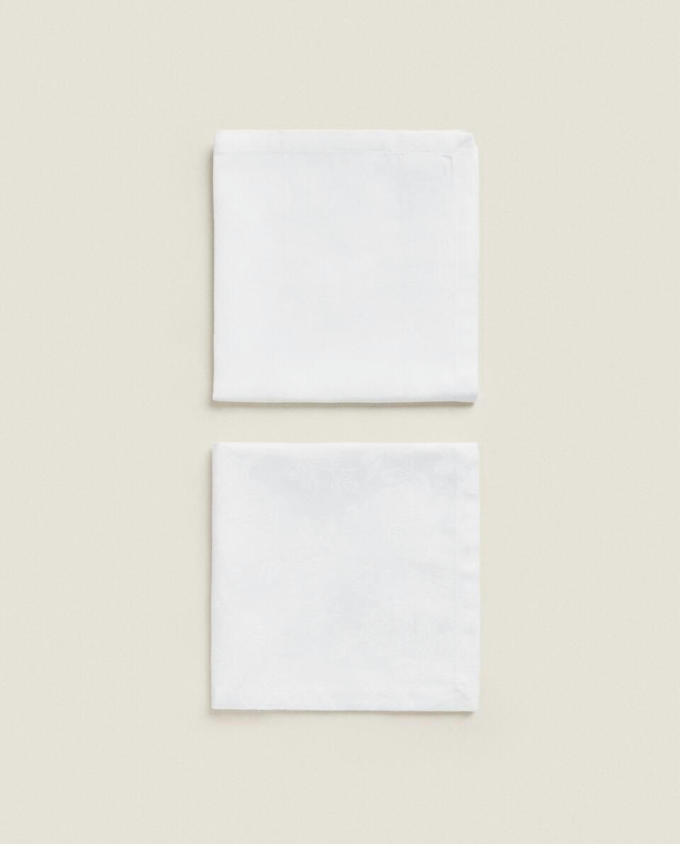 FLORAL JACQUARD NAPKINS (PACK OF 2)