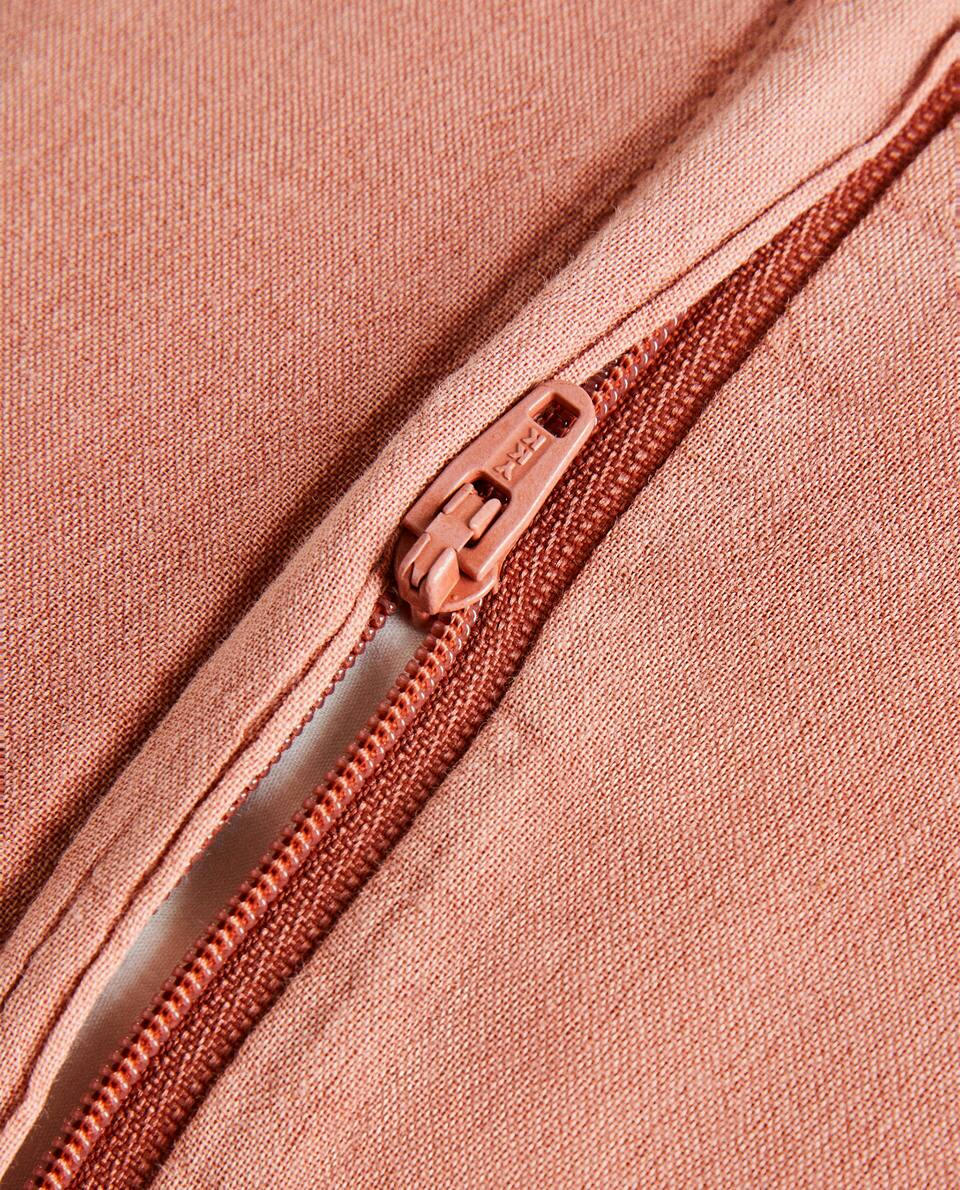 WAFFLE-KNIT CUSHION COVER