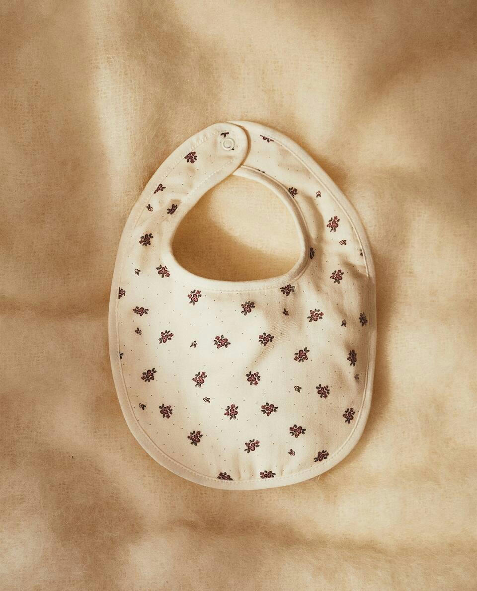 CHILDREN'S FLORAL PRINT BIB