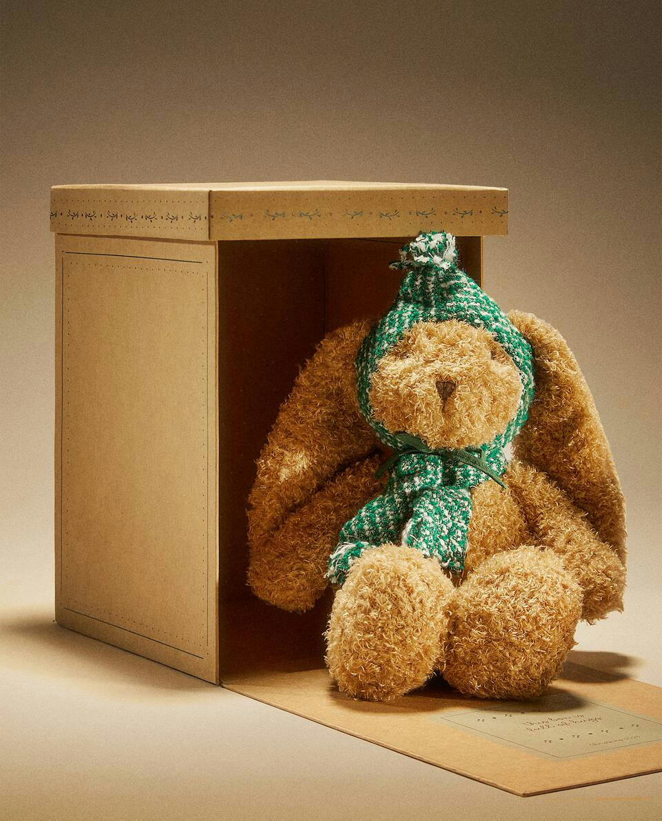 CHILDREN’S LARGE CHRISTMAS BUNNY SOFT TOY