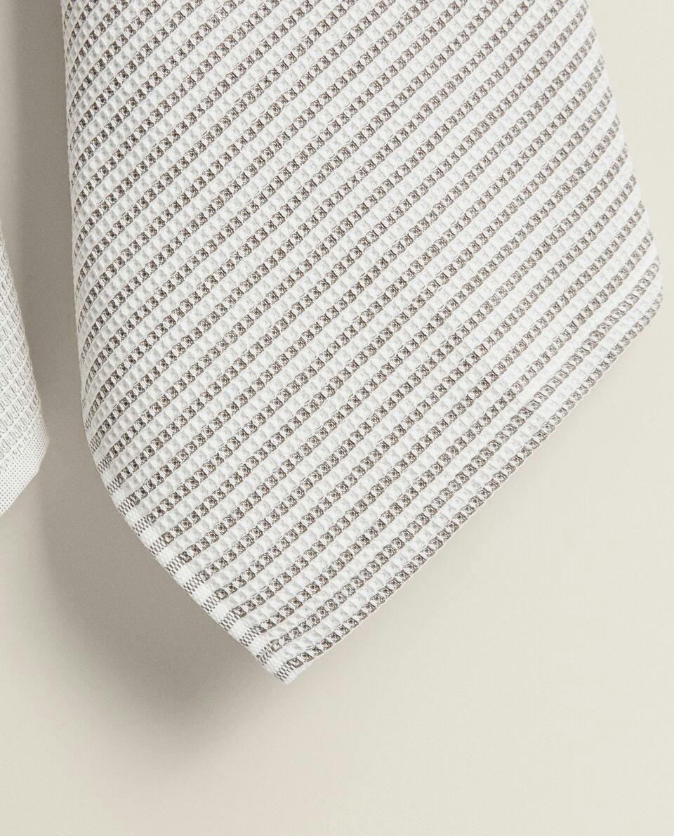 WAFFLE KNIT TEA TOWEL (PACK OF 2)