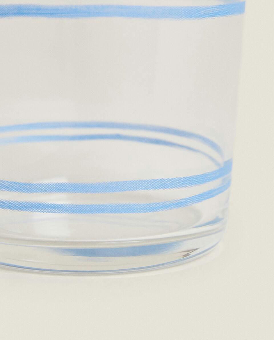 DRAGONFLY TRANSFER GLASS TUMBLER
