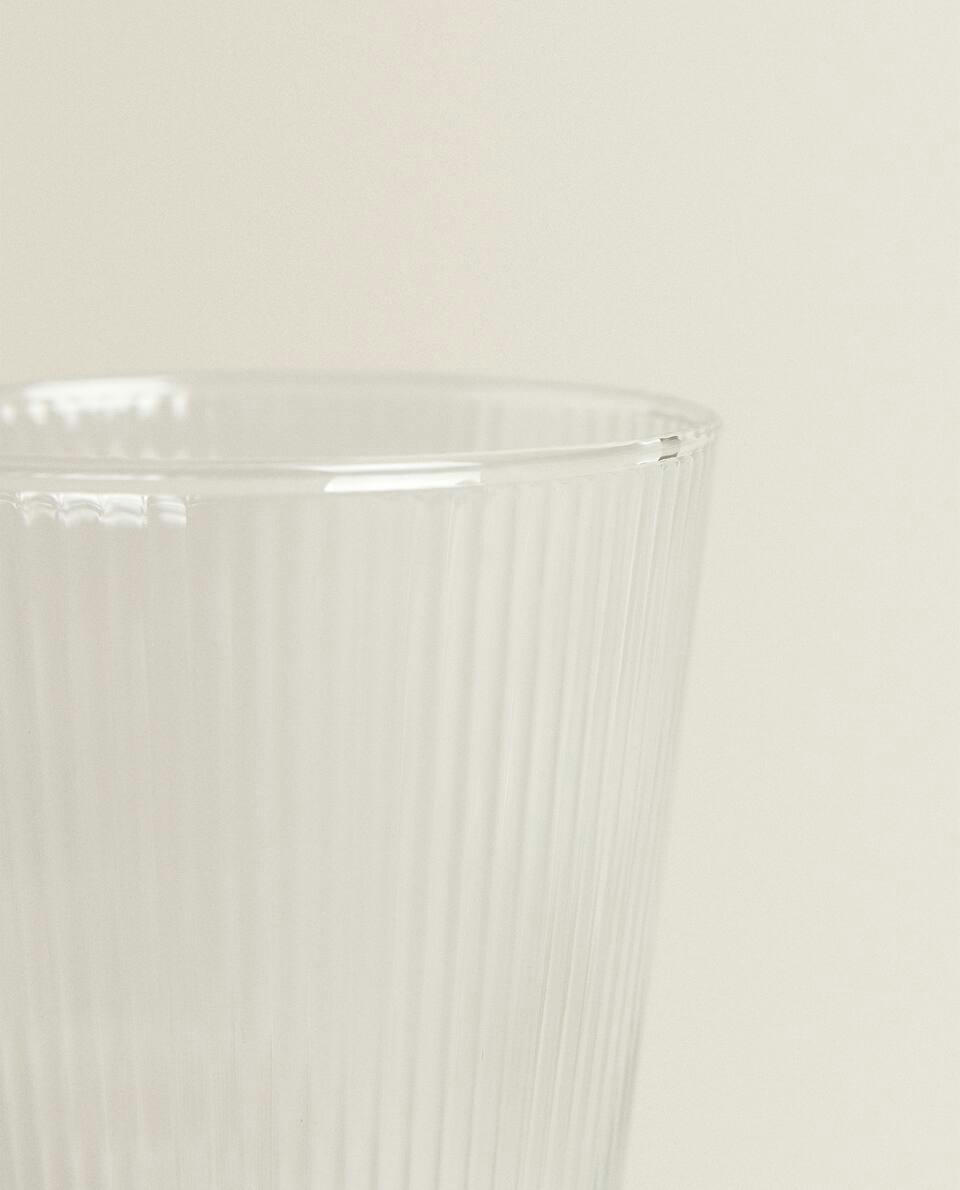 BOROSILICATE GLASS MUG WITH LINES