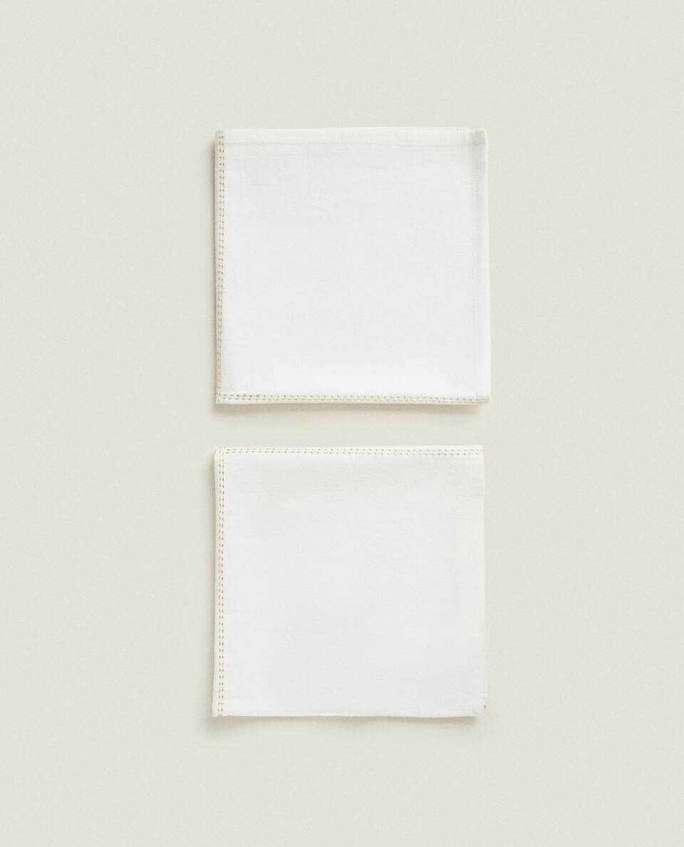 PACK OF CHRISTMAS CHAIN LINEN NAPKINS (PACK OF 2)