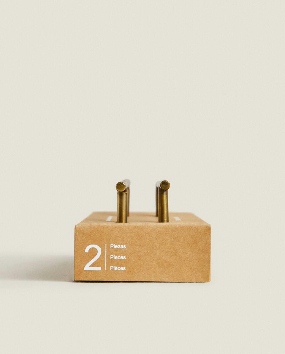 LONG GOLDEN METAL HANDLE (PACK OF 2)