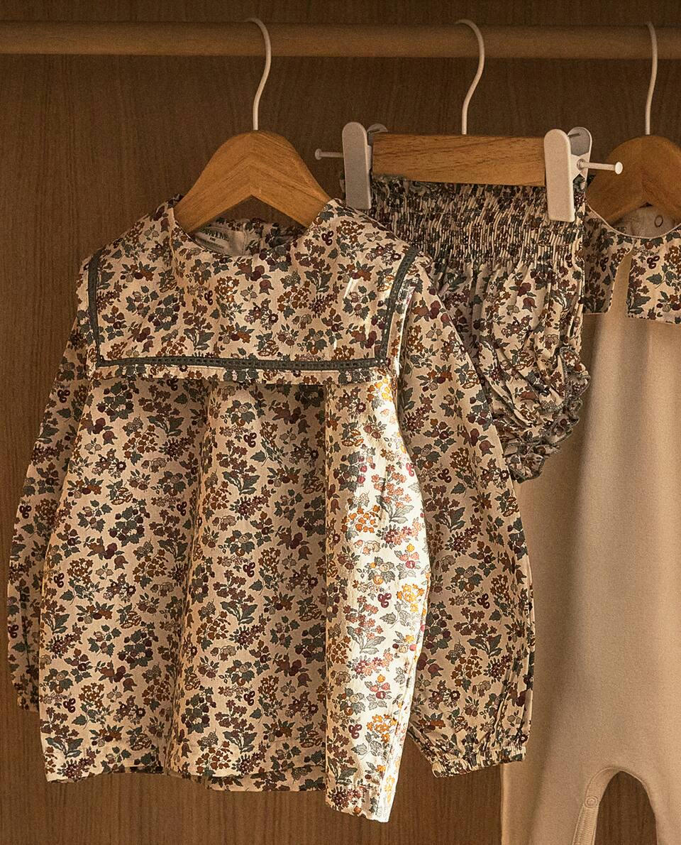 FLORAL PRINT FABRIC CHILDREN’S SHIRT