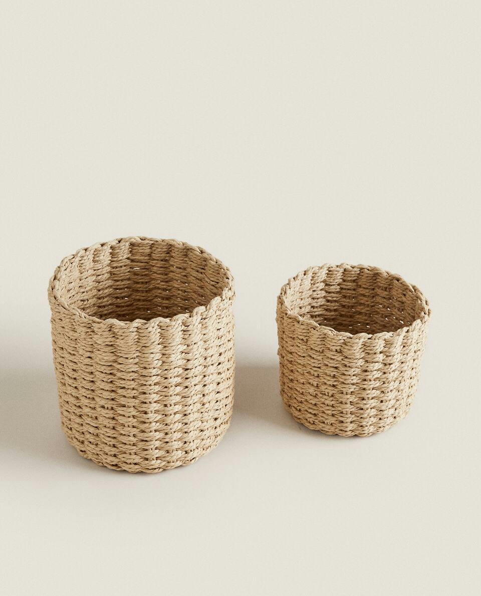 ROUND RATTAN BASKET
