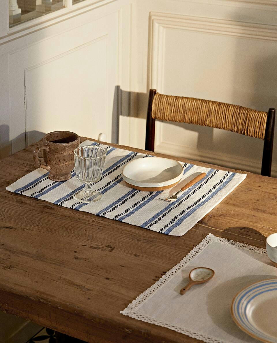 STRIPED COTTON PLACEMAT