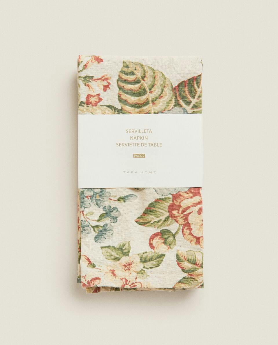 FLORAL PRINT NAPKIN
