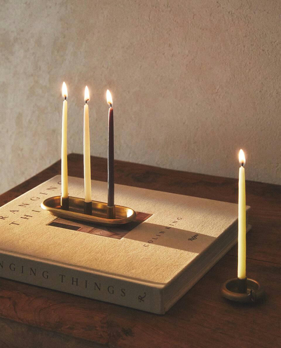TRIPLE METAL TEALIGHT HOLDER
