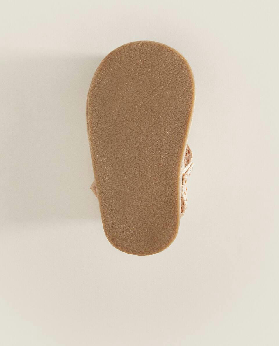 STRAPPY FABRIC BOOTIES