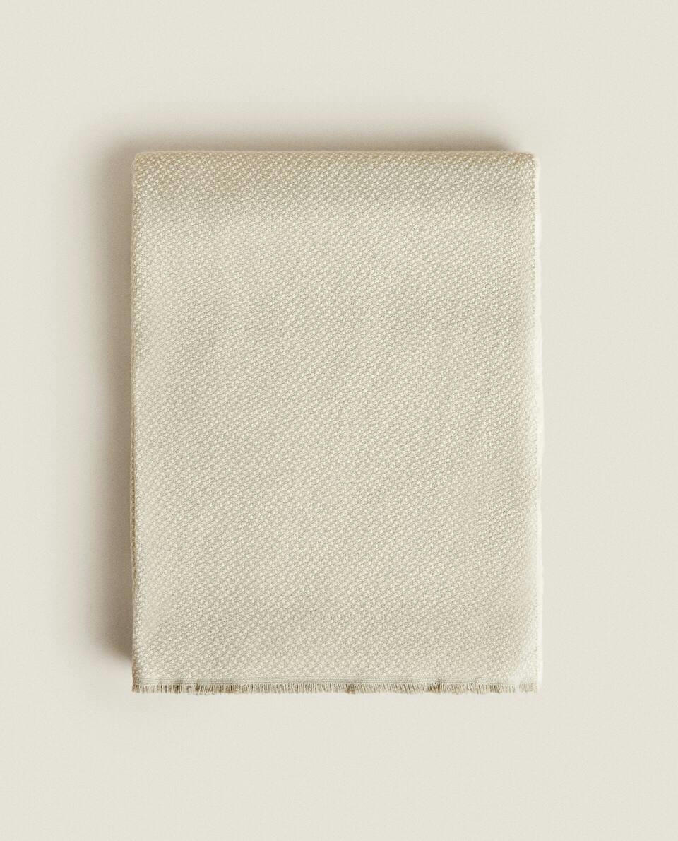 FRINGED ACRYLIC BLANKET