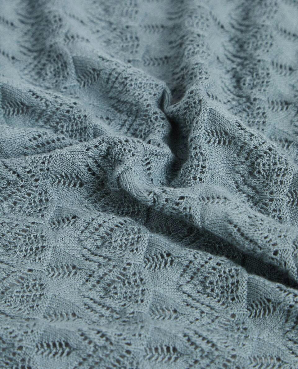 CHILDREN’S OPEN-KNIT COTTON BLANKET