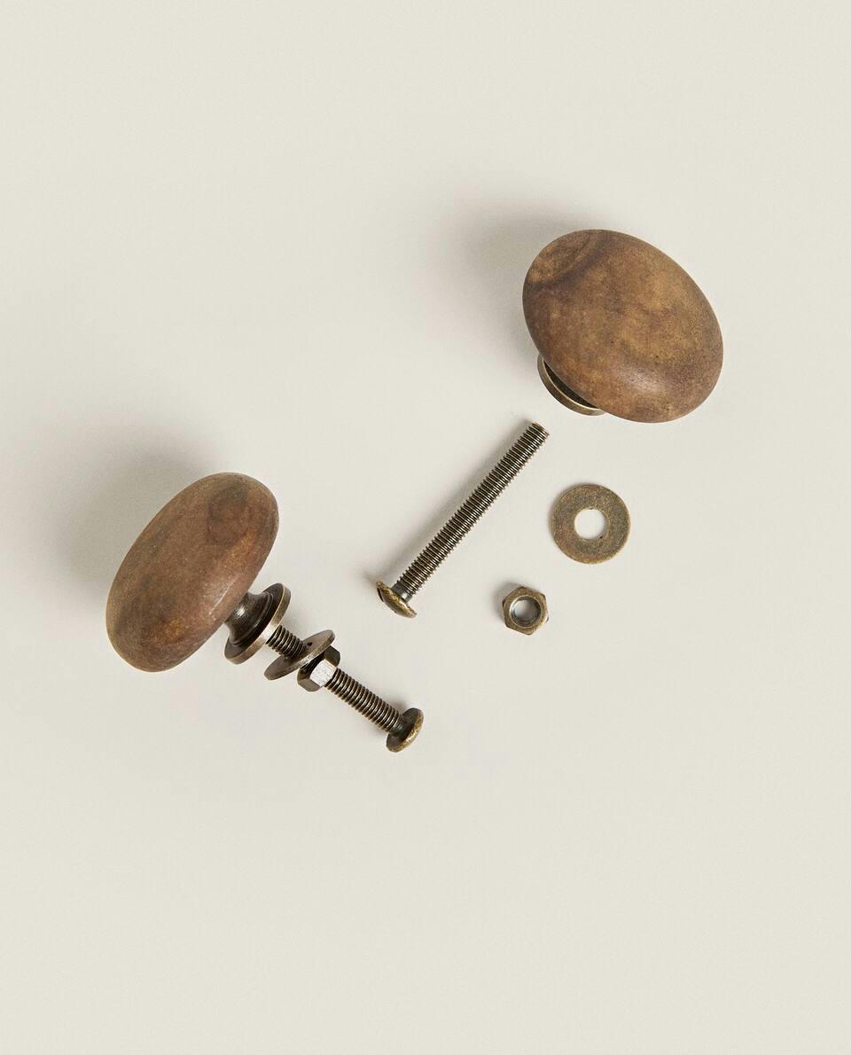 MARBLE DOOR KNOB (PACK OF 2)