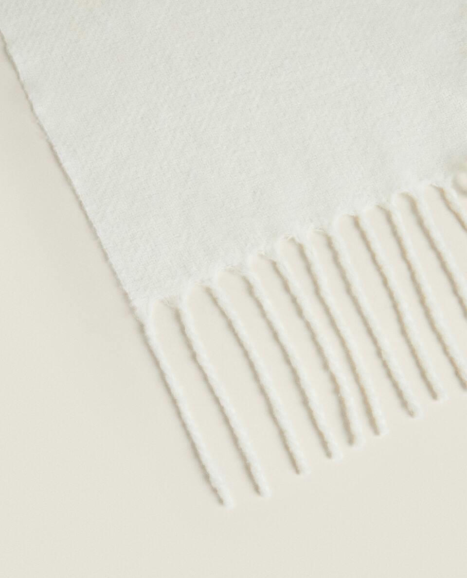 FRINGED WOOL BLANKET