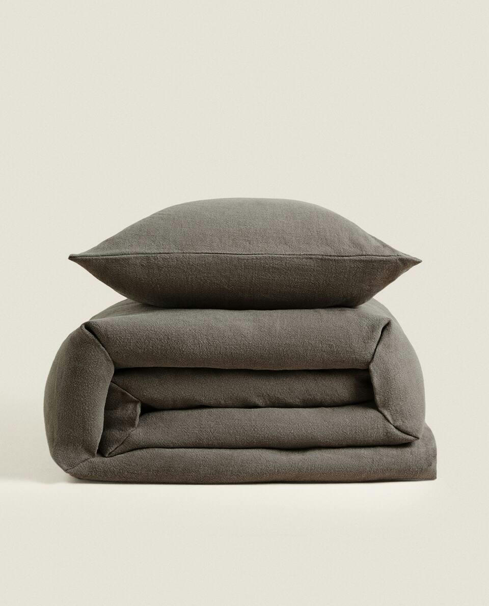 WASHED LINEN BEDSPREAD (400 GxM2)