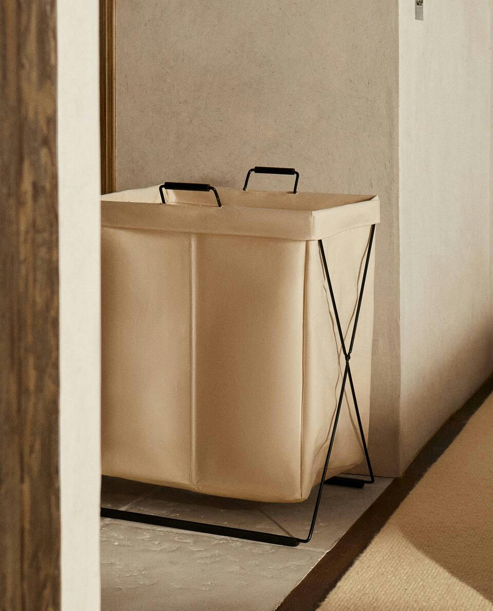 FOLDABLE DOUBLE LAUNDRY BASKET