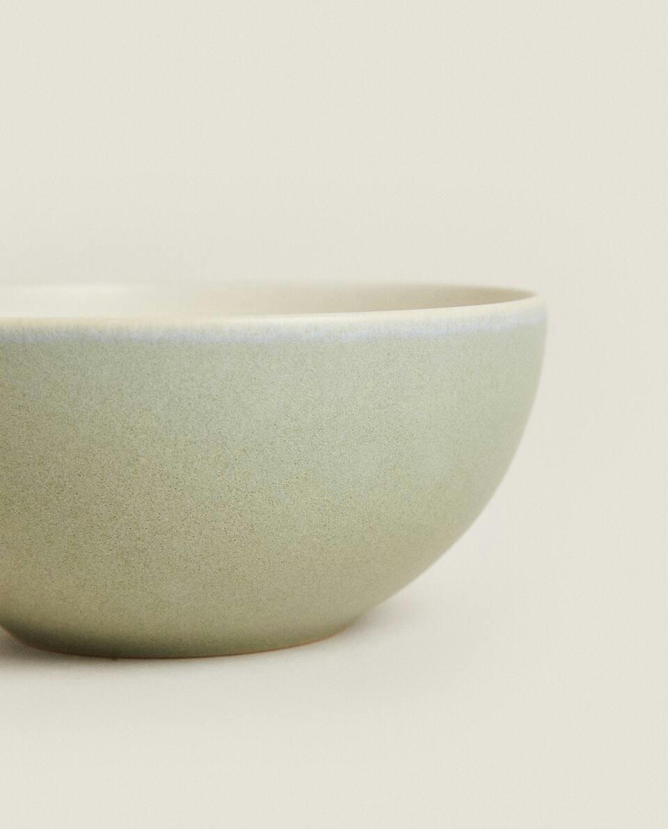 COLOURED STONEWARE BOWL