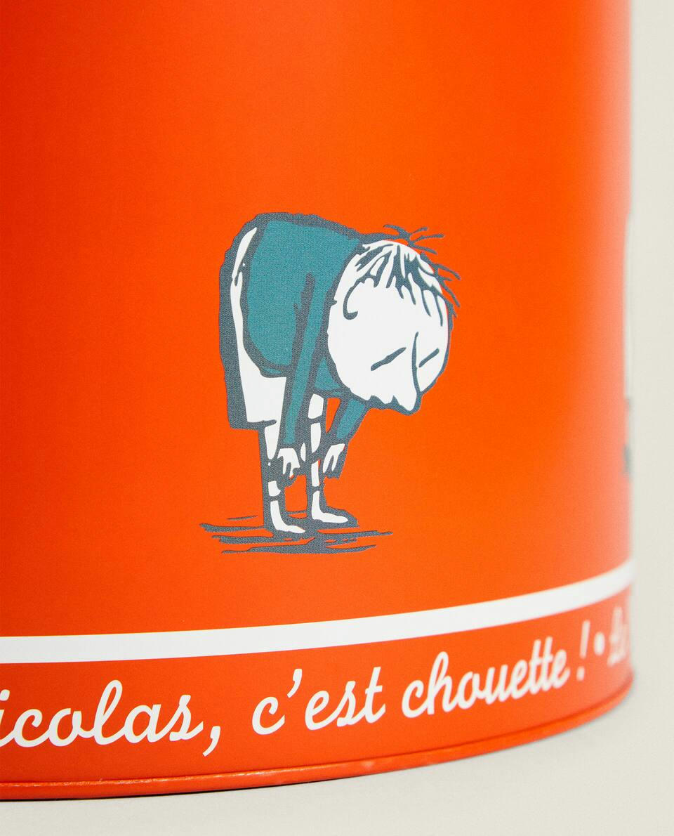 CHILDREN'S LE PETIT NICOLAS ? METAL WASTEPAPER BASKET