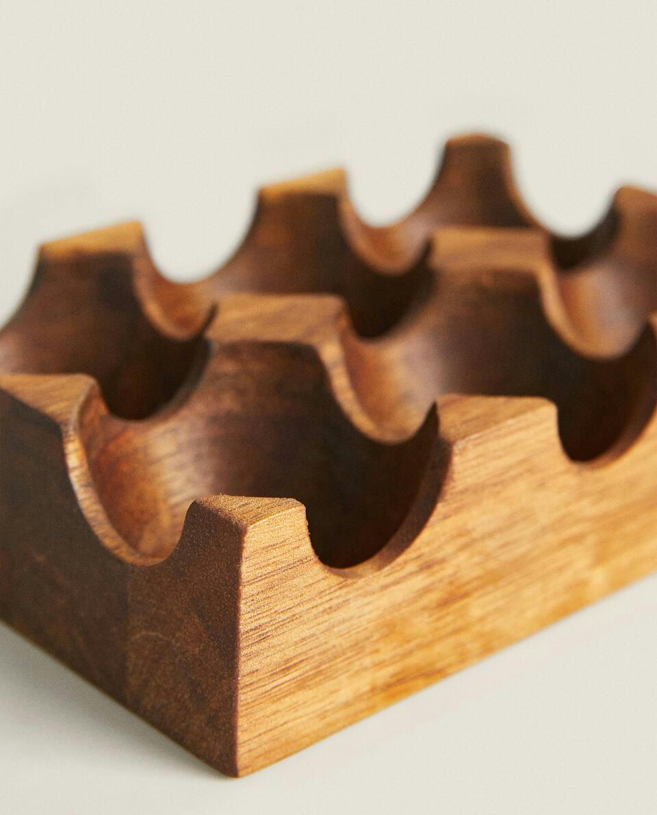 ACACIA WOOD EGG CARTON