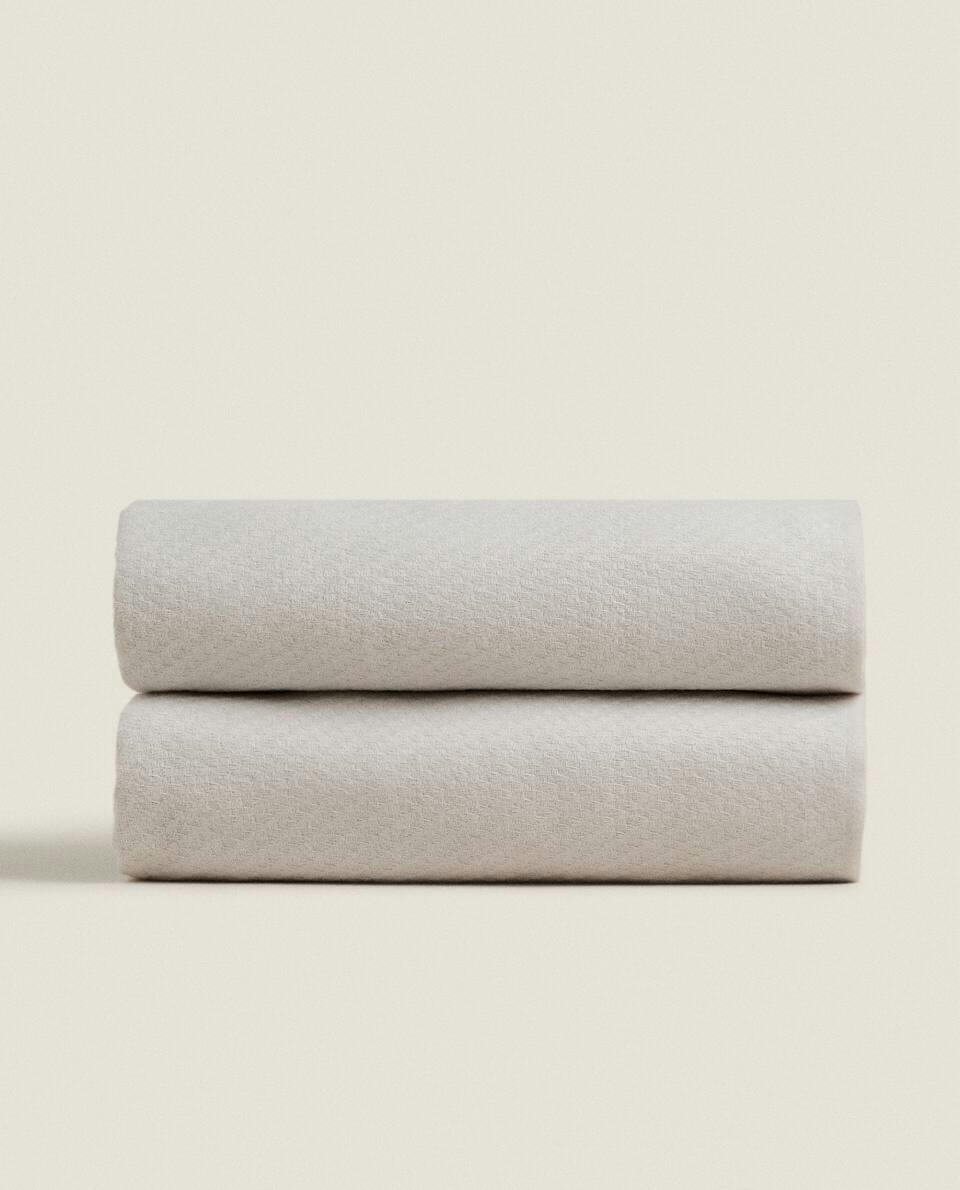 TEXTURED CHECK BLANKET