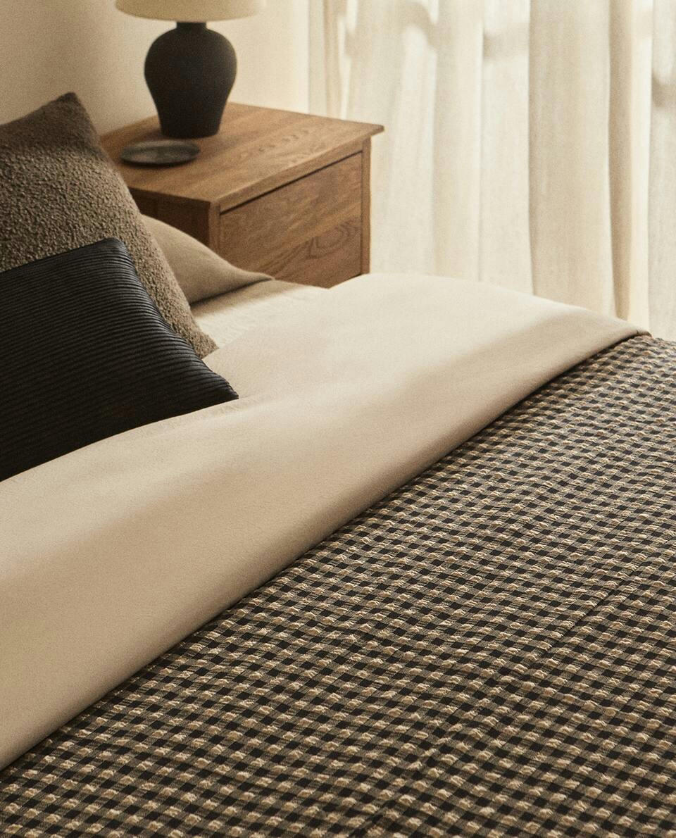 CHECK DUVET COVER