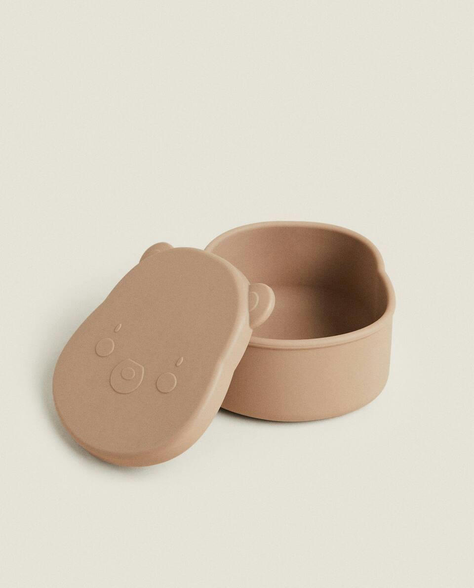 SILICONE BEAR FOOD CONTAINER