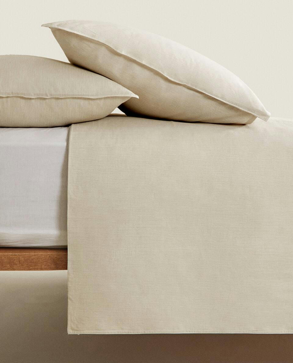 STRIPED COTTON DUVET COVER