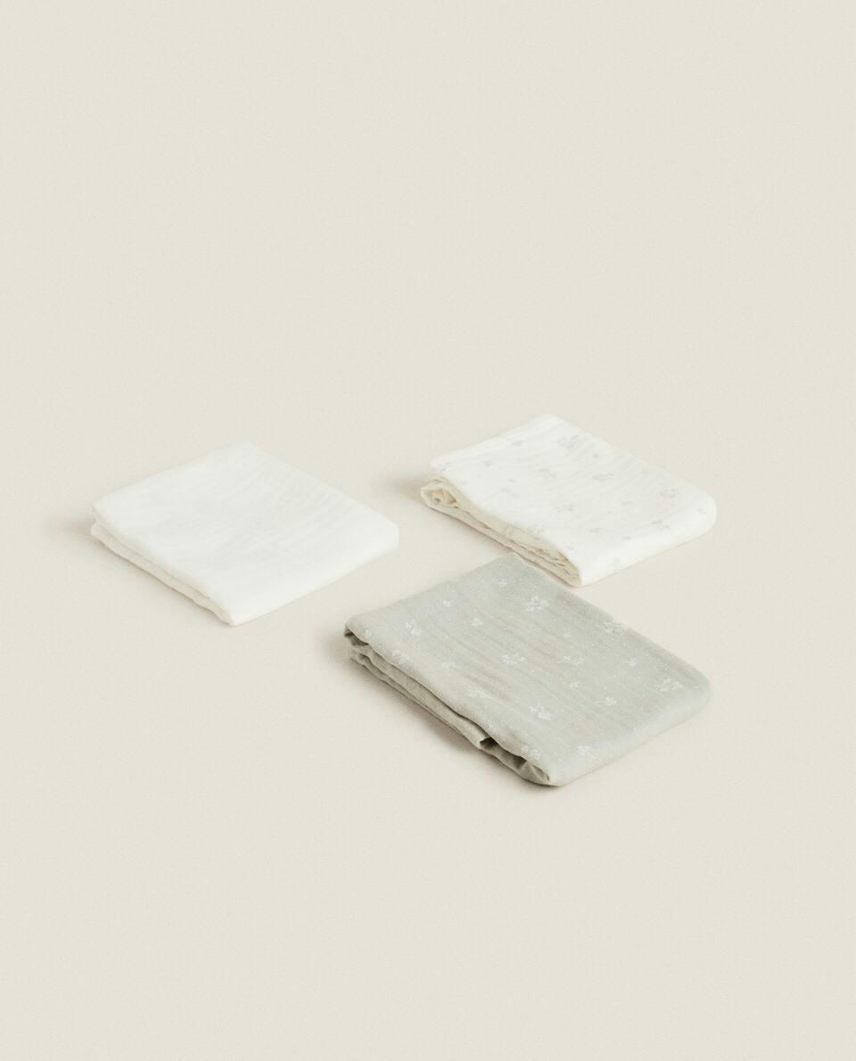 CLOVER MUSLINS (PACK OF 3)
