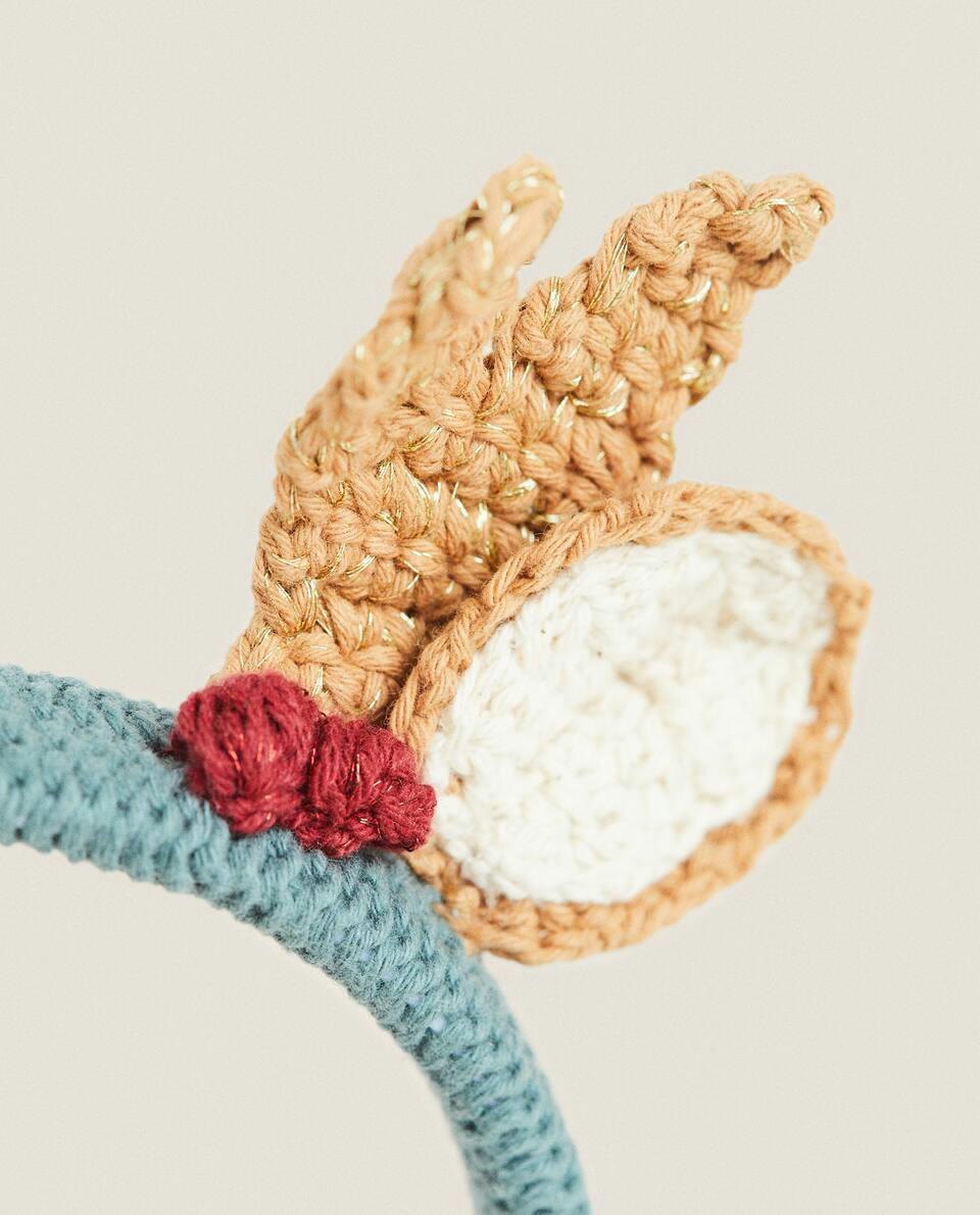 CHILDREN’S CROCHET CHRISTMAS REINDEER HEADBAND