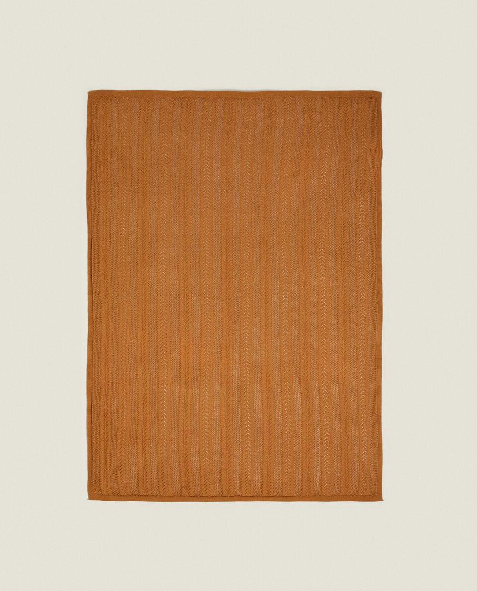 CHILDREN’S COTTON KNIT BLANKET