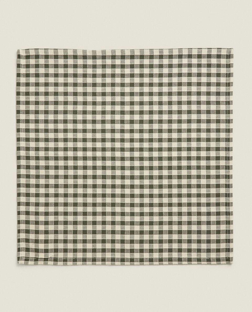 GINGHAM COTTON NAPKINS (PACK OF 2)