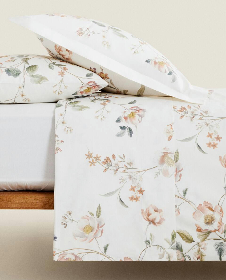 FLORAL PRINT DUVET COVER