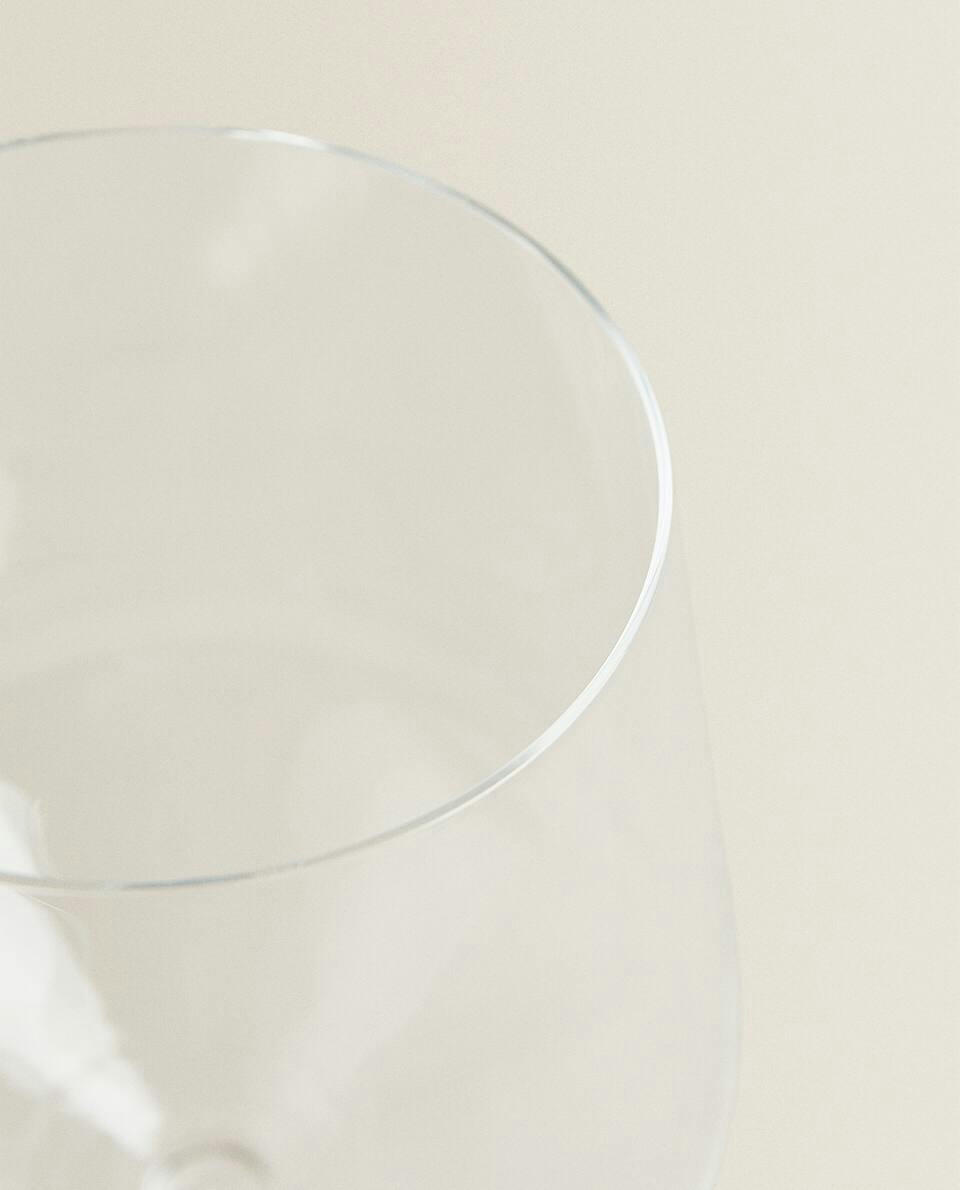 LARGE BOHEMIA CRYSTAL WINE GLASS