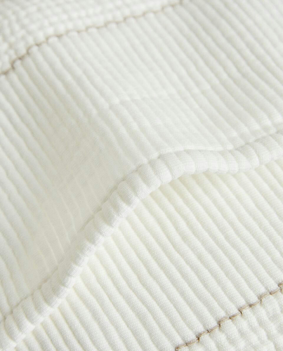 COTTON JACQUARD CUSHION COVER