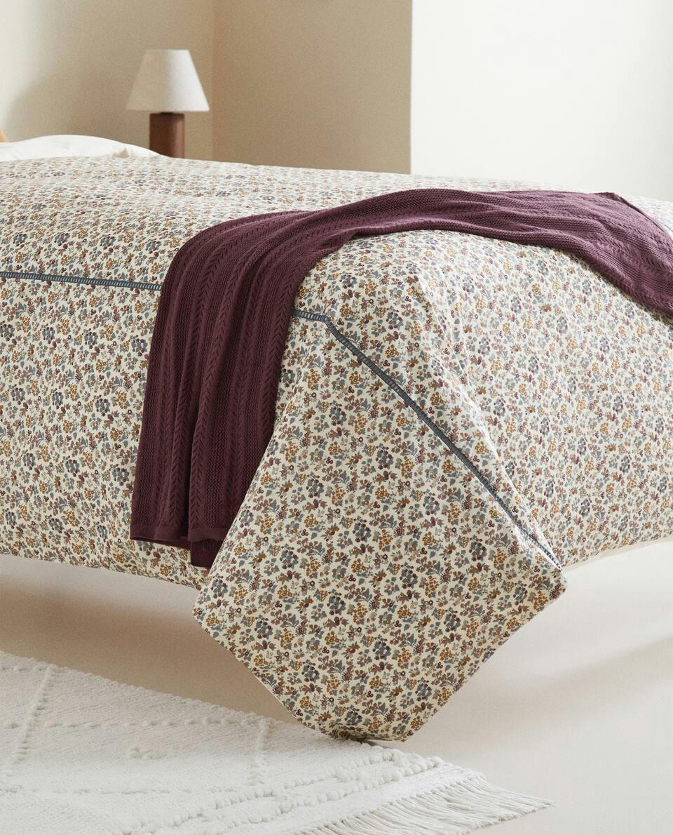 FLORAL PRINT FABRIC CHILDREN’S DUVET COVER