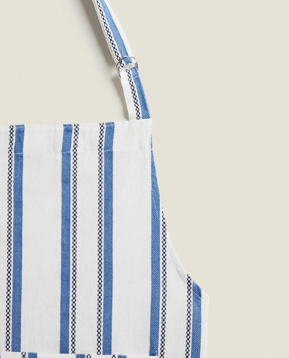 STRIPE DYED THREAD APRON