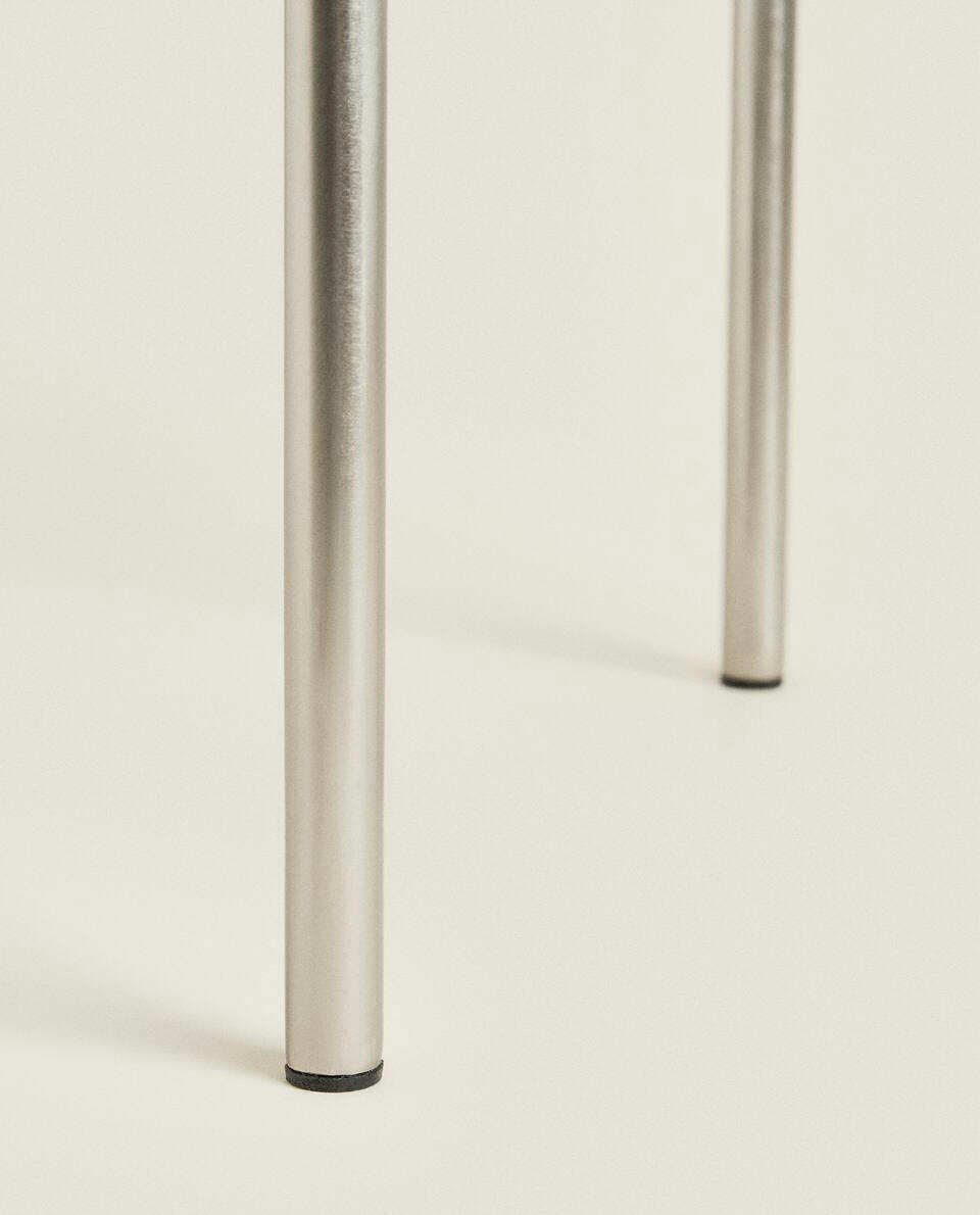 ACACIA STEEL STOOL