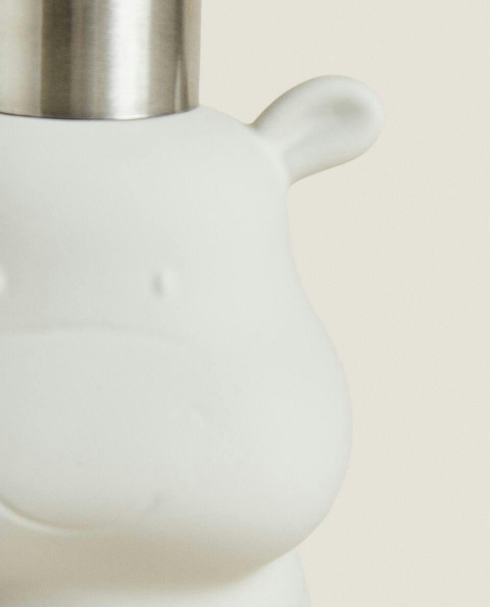 CERAMIC HIPPOPOTAMUS DISPENSER