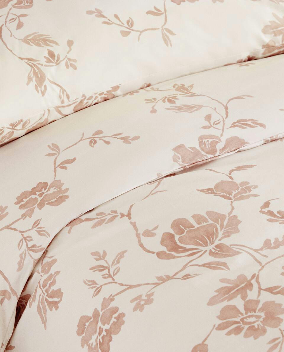 FLORAL PRINT DUVET COVER