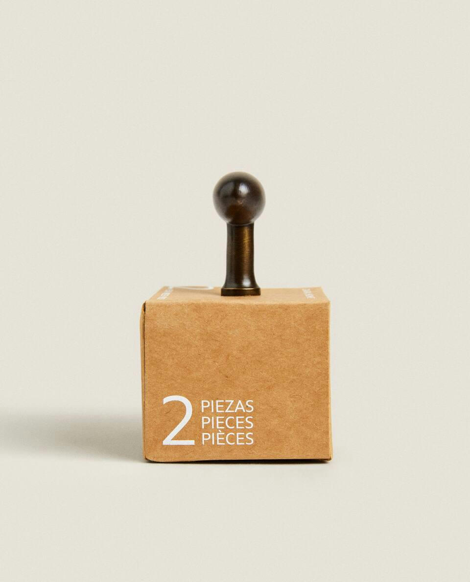 BRASS DOOR KNOB (PACK OF 2)