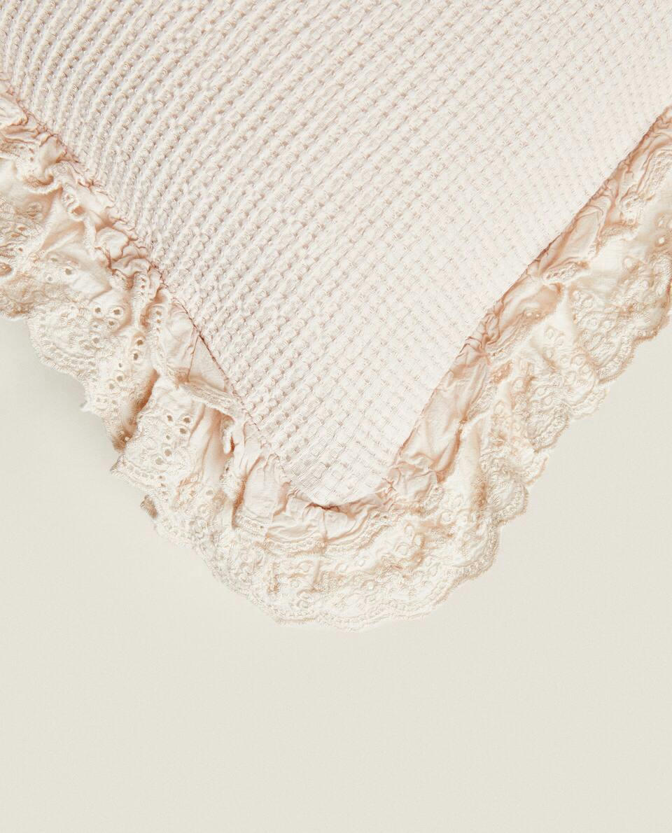 COTTON JACQUARD CUSHION COVER