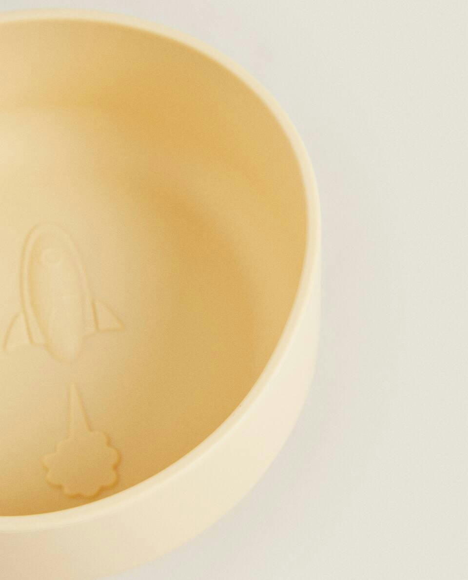 SILICONE BOWL WITH ROCKETS