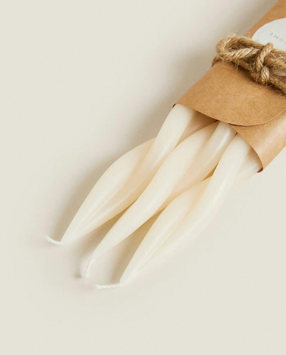 DECORATIVE SPIRAL CANDLE PACK (PACK OF 3)
