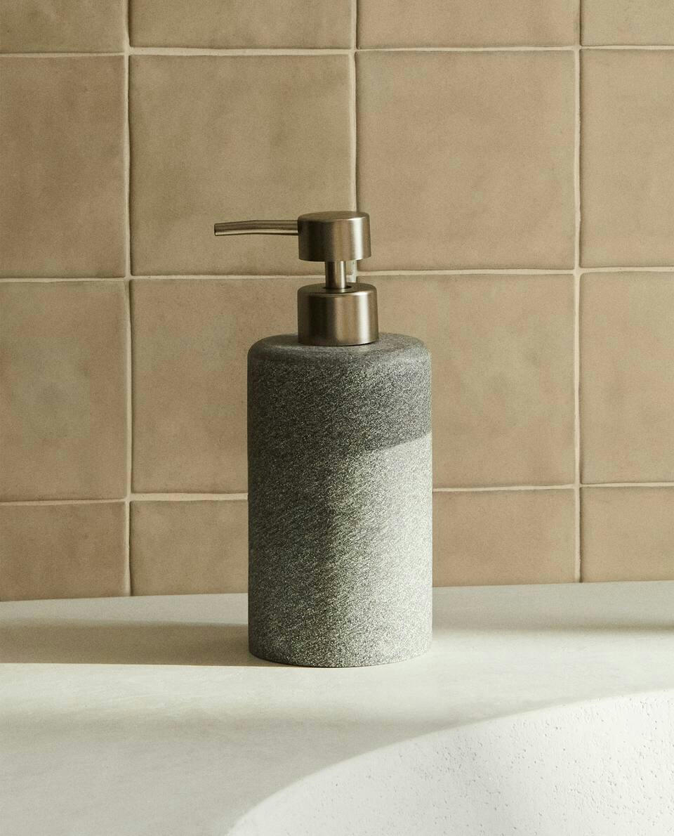 GREY RESIN BATHROOM SET