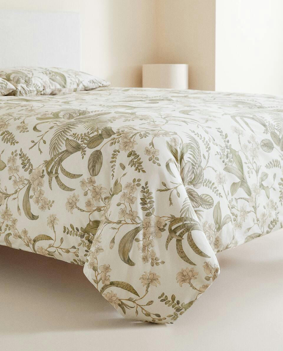 LEAF PRINT DUVET COVER
