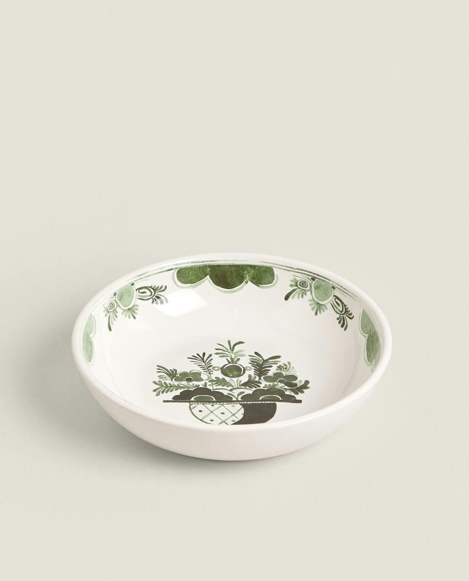 FRUIT EARTHENWARE SOUP PLATE