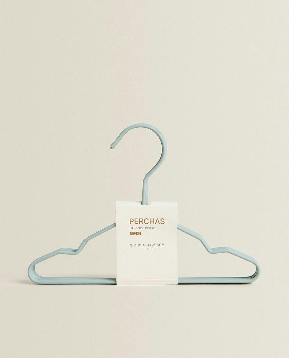 RUBBERISED BABY HANGER (PACK OF 6)