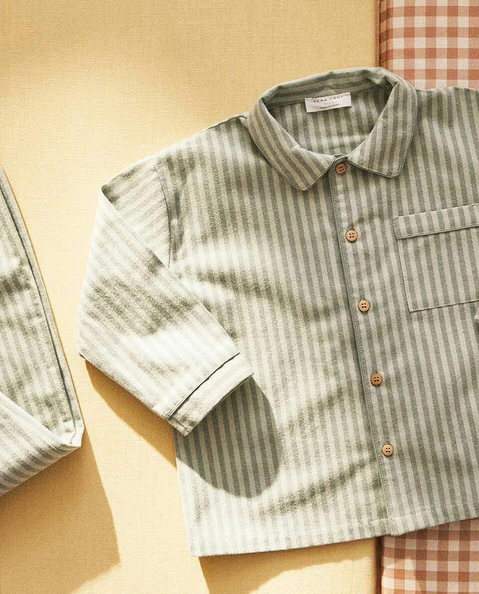 KID’S STRIPED FLANNEL SET OF PYJAMAS